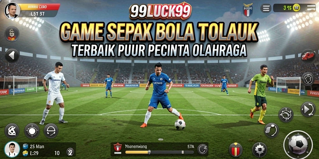 Tampilan gameplay seru dari 99LUCK99 dengan aksi sepak bola yang mendebarkan.