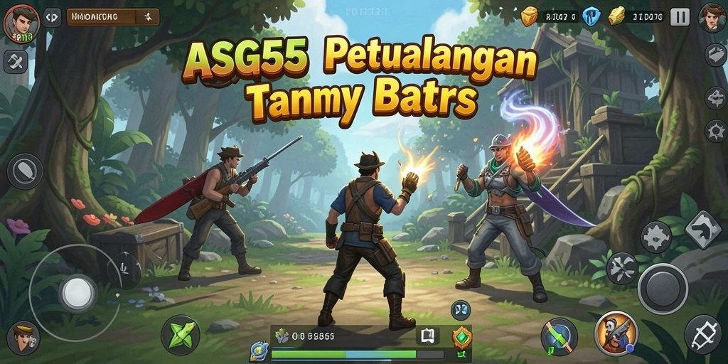 Screenshot ASG55 menunjukkan momen mendebarkan dalam petualangan.