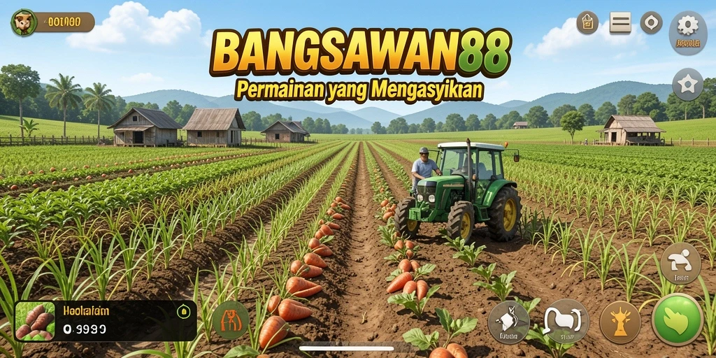 Tampilan screenshot BANGSAWAN88 dengan gameplay pertanian yang menarik.