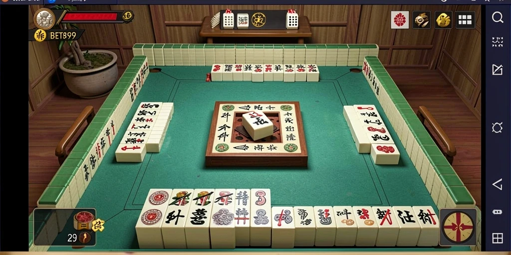Tampilan gameplay <strong>Mahjong</strong> yang seru di <strong>IBET899</strong>.