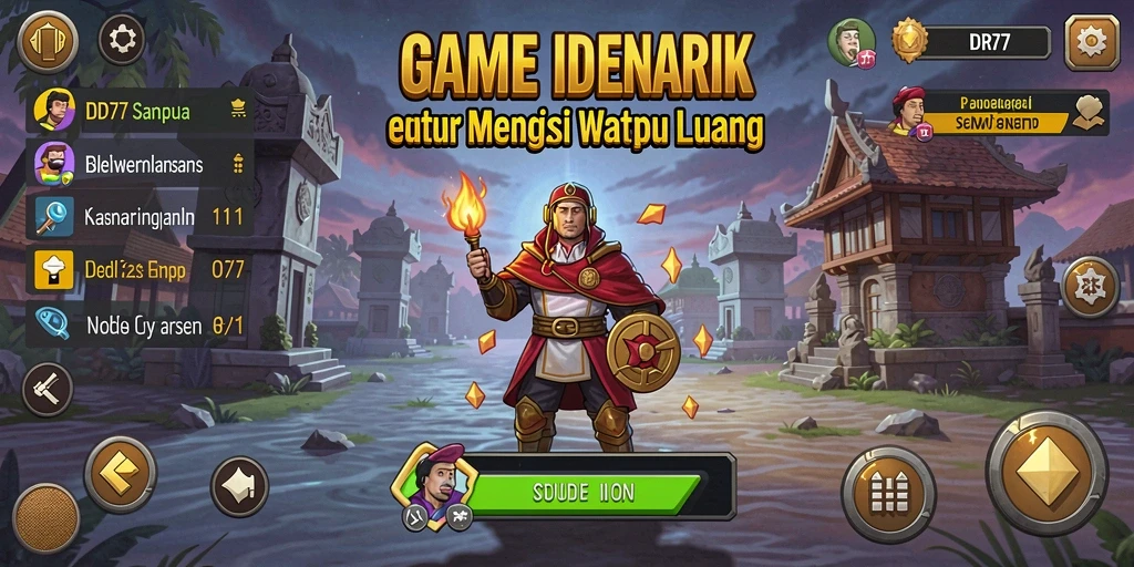 Screenshot utama IDR77 menunjukkan gameplay Idle yang menghibur.