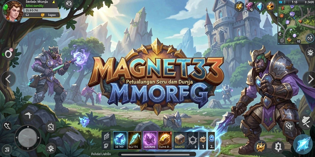 Screenshot gameplay MAGNET33 yang menunjukkan aksi seru dalam pertempuran MMORPG.