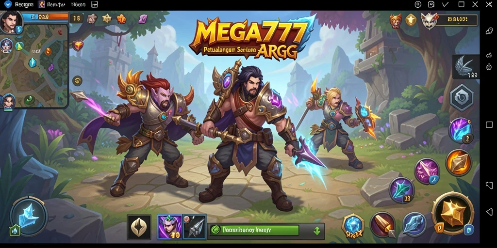 Tampilan gameplay MEGA777 yang menarik dan penuh aksi ARPG.