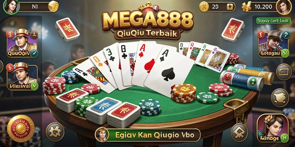 Gameplay QiuQiu yang seru dan mendebarkan di MEGA888.