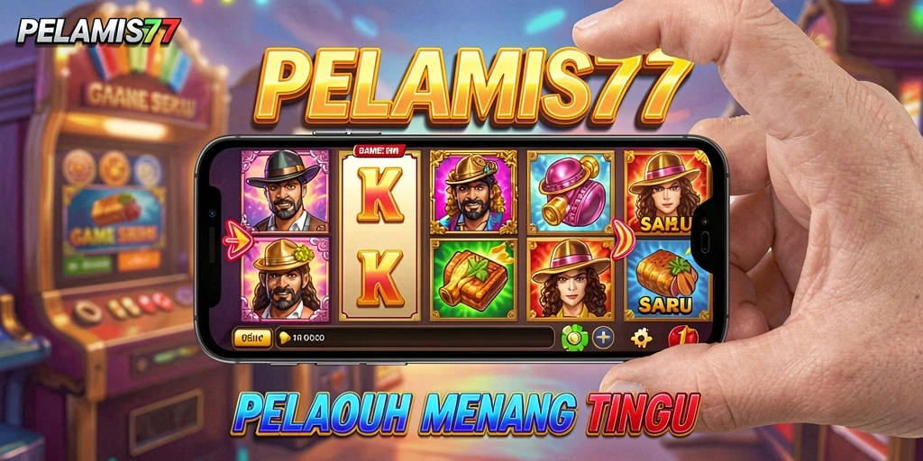 Screenshot gameplay PELAMIS77 menampilkan mesin slot yang menarik dengan fitur bonus.