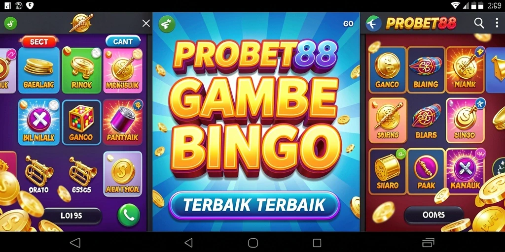 Tampilan gameplay seru dalam aplikasi Bingo PROBET88.