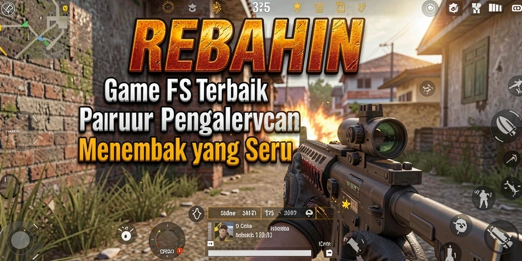 Tampilan gameplay intens dalam pertempuran REBAHIN.