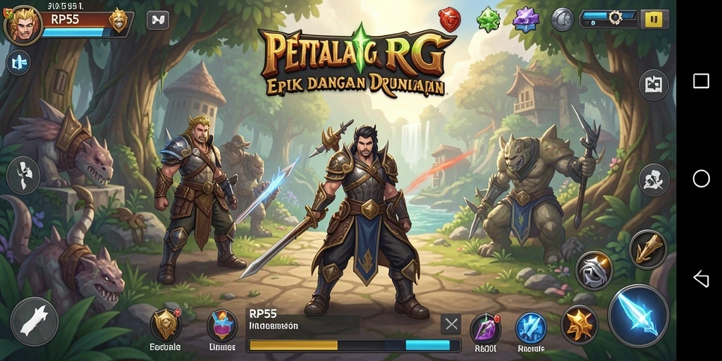 Tampilan gameplay RP55 yang seru dan menantang.