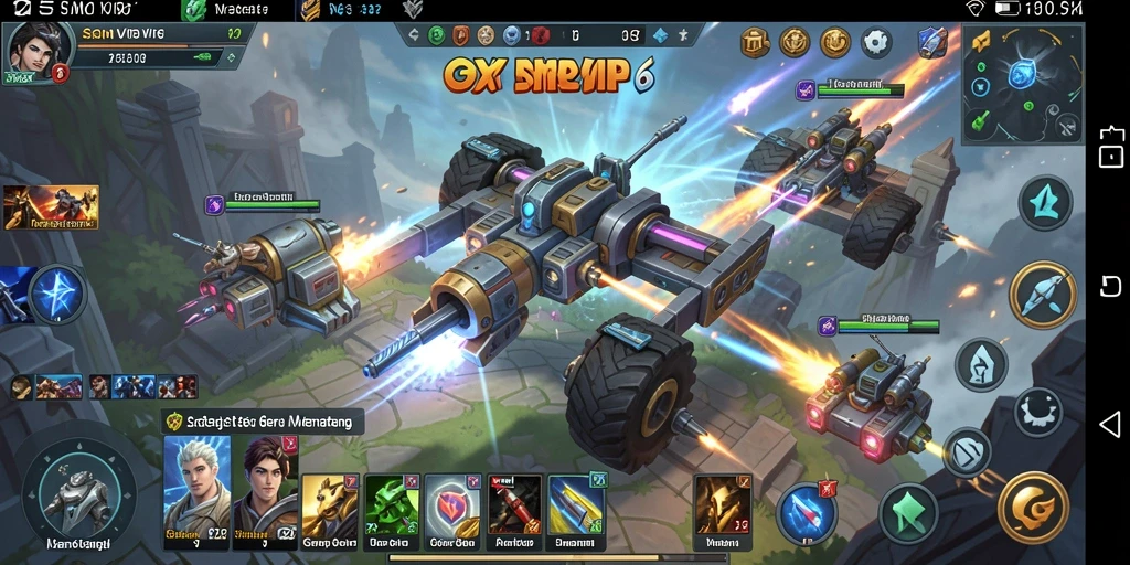 Screenshot gameplay RSNVIP6 yang menunjukkan pertempuran strategis yang seru.