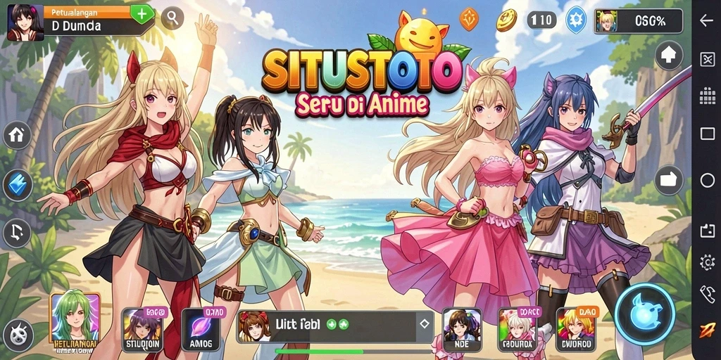 Tampilan gameplay menakjubkan di dunia Anime.