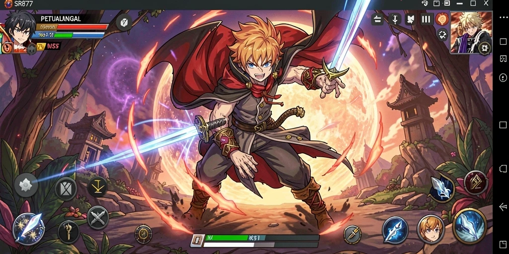 Gameplay SR877 yang menegangkan dengan karakter Anime yang menarik.