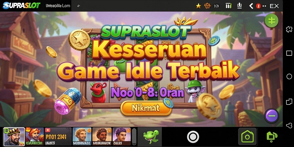 Screenshot gameplay SUPRASLOT yang menampilkan keseruan game Idle.