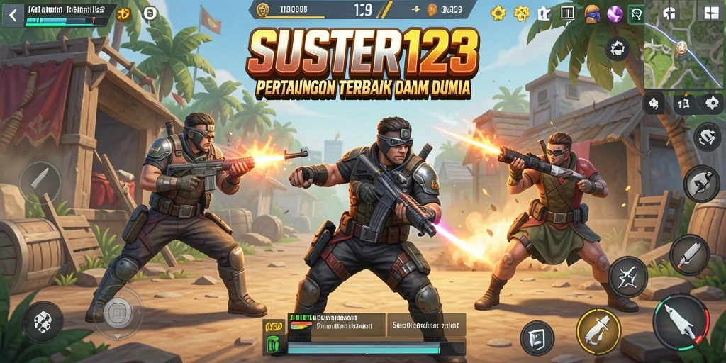 Tampilan gameplay yang intens dan menegangkan di SUSTER123.