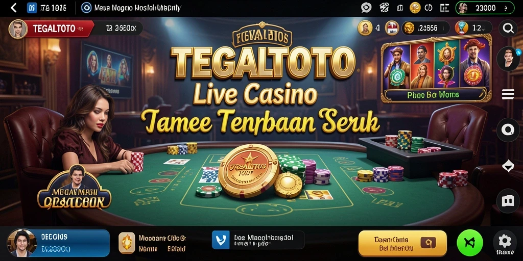 Tampilan gameplay Live Casino di TEGALTOTO yang menarik.