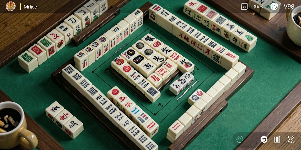 Gameplay V98 yang menarik dengan desain Mahjong yang menawan.