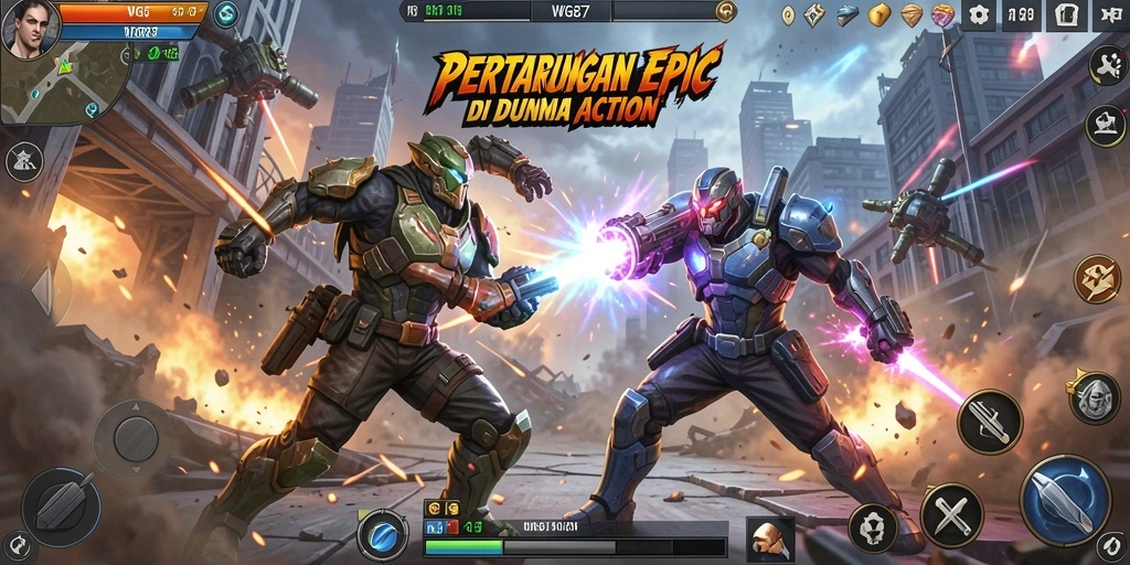 Gameplay dinamis dan seru di dalam WG87.